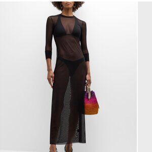 Stretch-mesh Dress